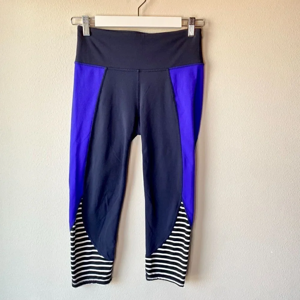Athleta Colorblock Cropped Leggings S
